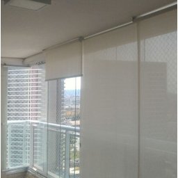 Cortina Persiana Rolô Tela Solar 3% Branco Off White 1,40 m x 2,20 m - 1