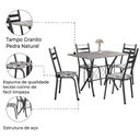 Ver imagem 3 de Conjunto De Mesa Itália New Com 4 Cadeiras 1,00m Artefamol