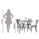 Ver imagem 2 de Conjunto De Mesa Itália New Com 4 Cadeiras 1,00m Artefamol