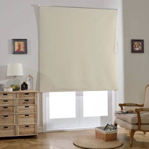 Cortina Persiana Rolô Blackout Bege 1,50 M x 2,00 M