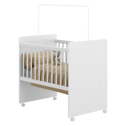 Mini Berço Moisés com Colchão - Branco/Bianco - 2