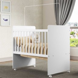 Mini Berço Moisés com Colchão - Branco/Bianco - 1