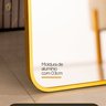 Espelho Decorativo Retangular Dourado com Moldura em Alumínio 90 X 60 Cm - 4
