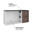 Ver imagem 3 de Balcão para Cozinha Júlia 2 Portas 2 Gavetas - Amêndoa/Capuccino