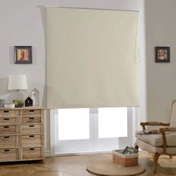 Cortina Persiana Rolô Blackout Bege 1,60 M x 2,20 M - 2