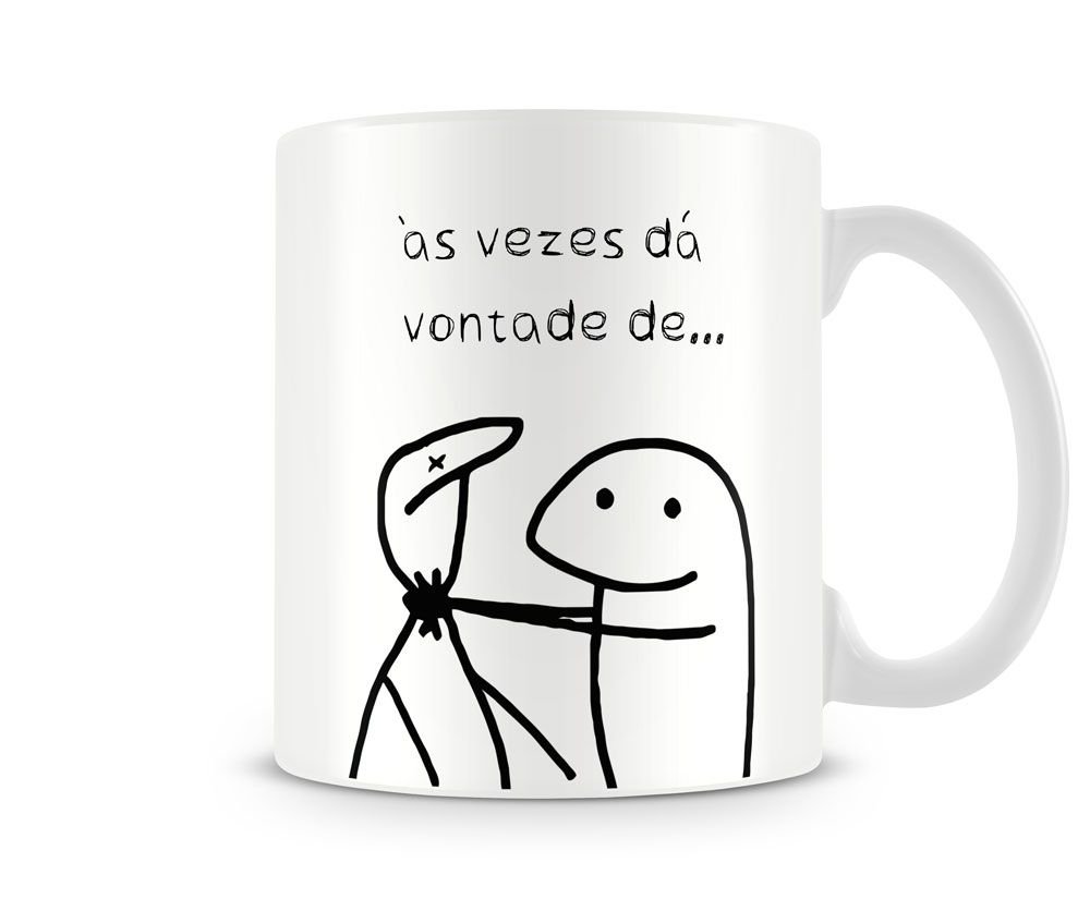 Caneca Meme Flork Te Amo Mas Madeiramadeira