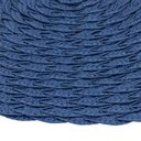 Ver imagem 4 de JOGO LUGAR AMERICANO REDONDO AZUL 38CM FEITO À MÃO SOUSPLAT DECORAÇÃO MESA JANTAR DESCANSO PRATO