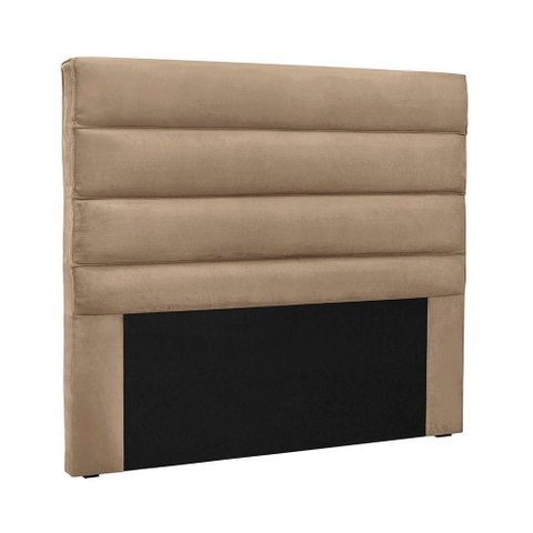 Cabeceira Vera Queen Fixação no Box Estrutura Mdf-mdp Suede Creme Loja Sheep
