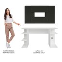 Ver mais imagens de Mesa para Computador Gamer Madesa 9409 e Painel para TV até 58 Polegadas Branco/Preto Cor:Branco/Pre