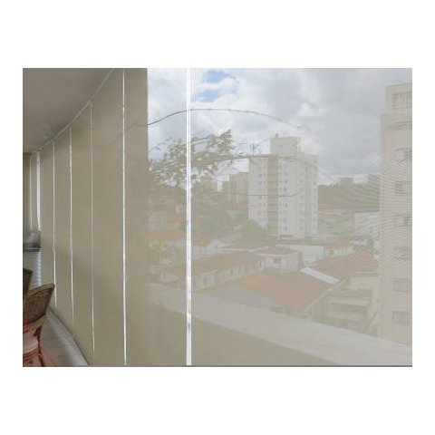 Cortina Persiana Rolô Tela Solar 5% Bege 1,20 m x 2,00 m