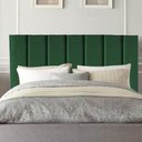 Ver imagem 1 de Cabeceira Estofada Carla 160cm Queen Size para Cama Box Quarto Suede Verde - Gat Magazine