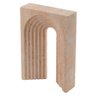Escultura Arco Decorativo em Pedra Creme 25cm - 1