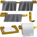 Ver imagem 2 de Kit Acessórios para Banheiro Dourado 5 Peças Plus