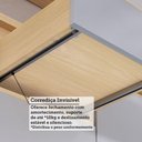 Ver imagem 7 de Balcão de Cozinha 120cm 3 Pts e 2 Gav C/ Tampo Aura Luciane Carvalho/cinza Cristal