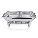 Ver imagem 5 de Rechaud inox 2 cubas 9 litros banho-maria Marca Richoa