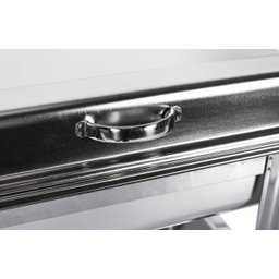 Rechaud inox 3 cubas 13 litros banho-maria dobradiças Richoa - 8