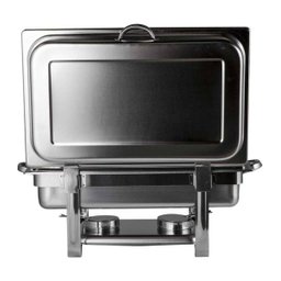 Rechaud inox 3 cubas 13 litros banho-maria dobradiças Richoa - 7