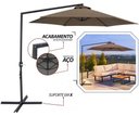 Ver imagem 1 de Guarda Sol Grande Ombrelone de Jardim, Varanda e Piscina Bel Veneza 3 Metros Gira 360° com Acionamen