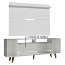 Ver imagem 5 de Rack Madesa Cancun com Pés e Painel para TV até 65 Polegadas Branco/Branco 099B Cor:Branco/Branco/Ru