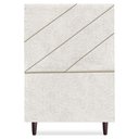 Ver imagem 5 de Cabeceira Solteiro 100 Cm com Frame Cristal Boucle Cinza Claro Artte