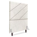 Ver imagem 1 de Cabeceira Solteiro 100 Cm com Frame Cristal Boucle Cinza Claro Artte
