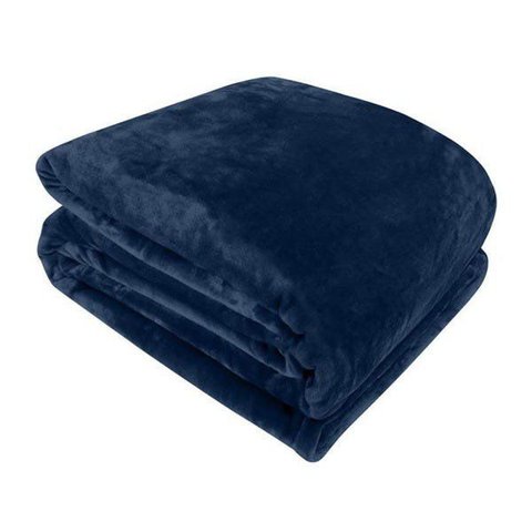 Cobertor Super Soft Casal 300gr Sonhare Marinho