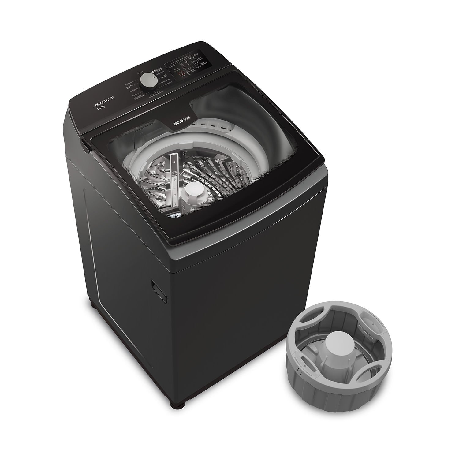 Máquina de Lavar Brastemp 16kg Titânio com Tecnologia Double Wash e Ciclo Tira Manchas Advanced- 220 - 3