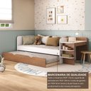 Ver imagem 7 de Cama de Solteiro Funcional Infantil com Escrivaninha e Cama Auxiliar 100% Mdf Premium Helena