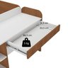 Cama de Solteiro Funcional Infantil com Escrivaninha e Cama Auxiliar 100% Mdf Premium Helena - 6