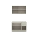 Ver imagem 5 de Cozinha Compacta Modulada 100% MDF 2 Peças sem Tampo Bege Areia HP Fineze