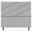 Ver imagem 5 de Cabeceira Queen 160 Cm com Frame Cristal Boucle Cinza Artte