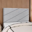 Ver imagem 2 de Cabeceira Queen 160 Cm com Frame Cristal Boucle Cinza Artte