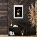 Ver imagem 2 de Quadro Fruto Proibido- Serpente Maçã 24x18cm:madeira Branca