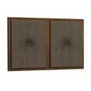 Ver imagem 2 de Painel Cabeceira Box Solteiro 0,90 Detalhe Madeira Suede Marrom - Comprar Moveis em Casa