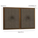 Ver imagem 3 de Painel Cabeceira Box Solteiro 0,90 Detalhe Madeira Suede Marrom - Comprar Moveis em Casa