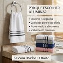 Ver imagem 6 de Jogo de Toalhas Karsten Lumina 2 Peças Banho e Rosto 100% Algodão Fio Penteado