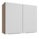 Ver imagem 1 de Armário Aéreo Stella 2 Portas Rustic/branco Madesa