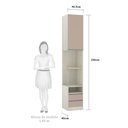 Ver imagem 3 de Mesa de Cabeceira Direito 1 Porta 2 Gavetas Prime Plus Luciane