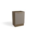 Ver imagem 1 de Balcão de Cozinha Botanic 60cm 01 Porta M629 Kappesberg - Nogueira/fendi