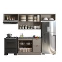 Ver imagem 3 de Composição Cozinha Modulada Olivia 4 Peças 7 Portas para Pia Poliman Móveis