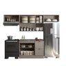 Composição Cozinha Modulada Olivia 4 Peças 7 Portas para Pia Poliman Móveis - 3