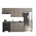 Ver imagem 2 de Composição Cozinha Modulada Olivia 4 Peças 7 Portas para Pia Poliman Móveis