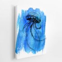 Ver imagem 2 de Água Viva Azul Arte Minimalista Quadro Canvas 60x40cm