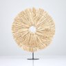 Escultura Decorativa em Palha com Suporte em Metal P 32 x 37 cm plantô - 2