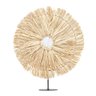 Escultura Decorativa em Palha com Suporte em Metal P 32 x 37 cm plantô - 1