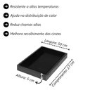Ver imagem 3 de Bandeja de Proteção p/ Carvão Churrasqueiras Bafo 5x50x27