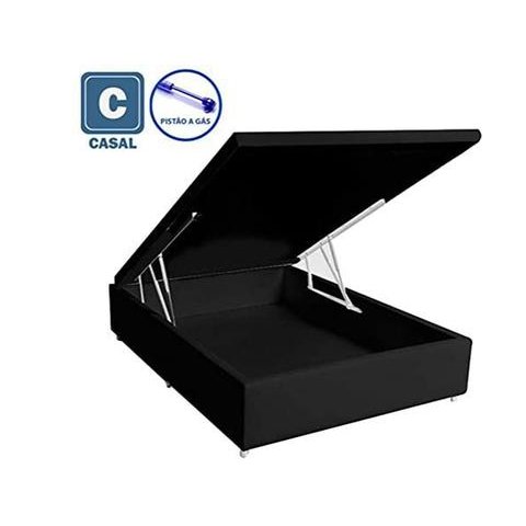 Cama Baú Casal Preto