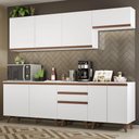 Ver imagem 1 de Armário de Cozinha Completa 250cm Branco Reims Madesa 01