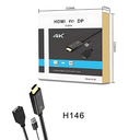 Ver imagem 4 de Adaptador Conversor Hdmi Usb 5v P/displayport Jc-cb-dmi/dp