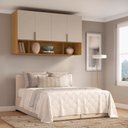 Ver imagem 1 de Armário Aéreo Modulado para Quarto 4 Portas 150cm 100% MDF Clean Altezza